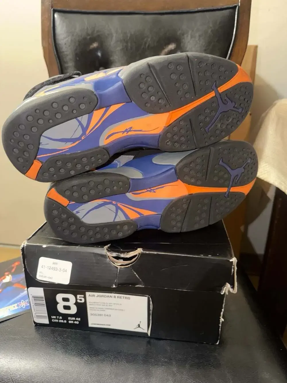 Air Jordan 8 Retro Phoenix Suns Size 8.5 RARE